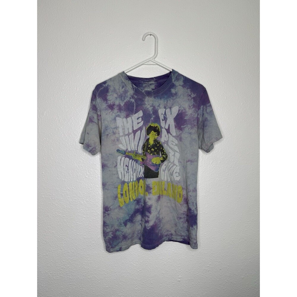 Jimi Hendrix Experience London England Concert T-Shirt Men's Size M Tie Dye